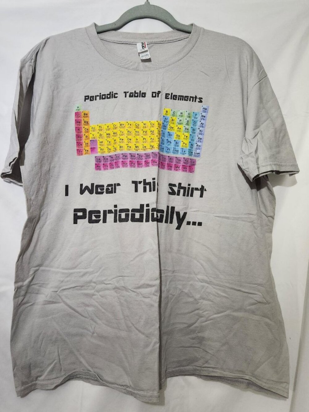 Periodic Table Shirt XXL Chemistry Teacher Science Humor Graphic Tee